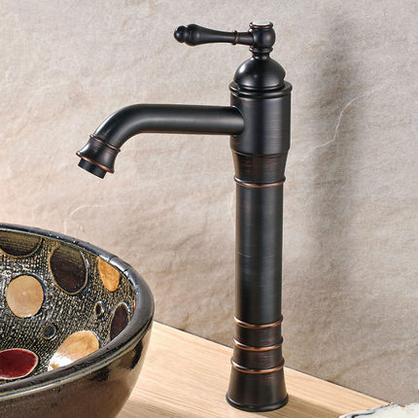 New Black Bronze Brass Bathroom Sink Mixer Faucet TA2035B - Click Image to Close