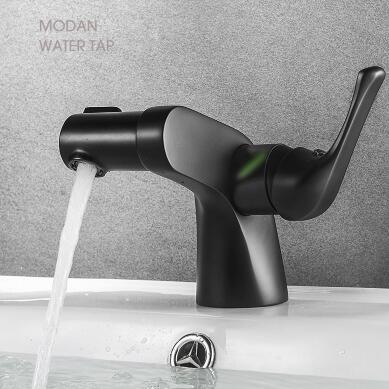 Bathroom Basin Faucet 360° Rotatable Black Bronze Brass Bubble Mixer Bathroom Sink Faucet TB0259F - Click Image to Close