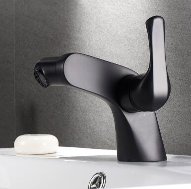 Bathroom Basin Faucet 360° Rotatable Black Bronze Brass Bubble Mixer Bathroom Sink Faucet TB0259F - Click Image to Close