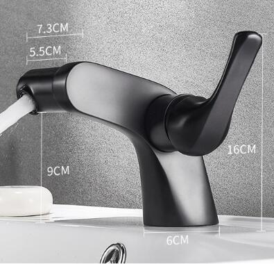 Bathroom Basin Faucet 360° Rotatable Black Bronze Brass Bubble Mixer Bathroom Sink Faucet TB0259F - Click Image to Close