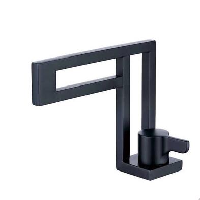 Art GUN Designed Industrial Style Black Bronze Brass Mxier Bathroom Sink Faucet TB0386