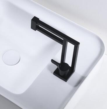 Art GUN Designed Industrial Style Black Bronze Brass Mxier Bathroom Sink Faucet TB0386 - Click Image to Close