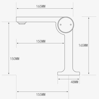 Brass Chrome Finished Bathroom Sink Tap Mixer Water Faucet TC0278