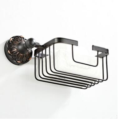 Antique Brass Black Bronze Bathroom Accessory Basket Toilet Roll Holder TCB056 - Click Image to Close