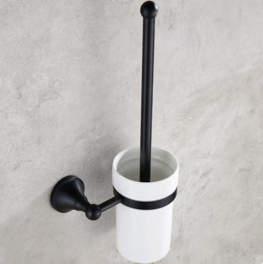 Antique Black Bronze Brass Wall-mounted Toilet Brush Holder TCB0570 - Click Image to Close