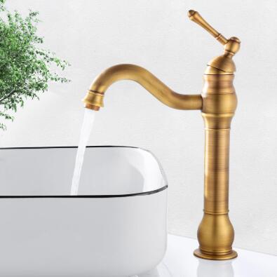 360 Degree Swivel Bathroom Faucet Wth Retro Basin Mixer Faucet for Bathroom, Antique Brass TF1230 360 Degree Swivel Bathroom Faucet Wth Retro Basin Mixer Faucet for Bathroom, Antique Brass TF1230