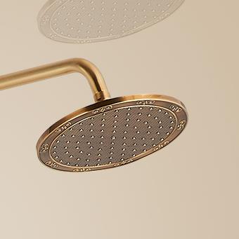 Luxurious Antique Brass Pressurize 360° Rotatable Shower Head Bathroom Shower Set TF1260S