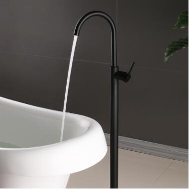 Antique Black Brass Free Standing Bathroom Tub Faucet Bathtub Faucet TFB993