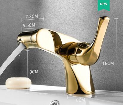 Bathroom Basin Faucet 360° Rotatable Golden Bubble Mixer Bathroom Sink Faucet TG0259F - Click Image to Close