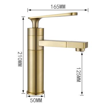 Antique Nickel Brushed Golden Brass 360° Rotatable Spout Bathroom Sink Faucet TG248N