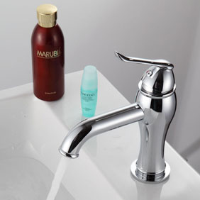 Chrome Finish Brass Bathroom Sink Faucet T0612 - Click Image to Close