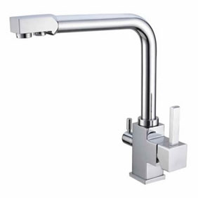 Hot And Cold Water And RO filter Brass Kitchen Sink Faucet T3303 - Click Image to Close