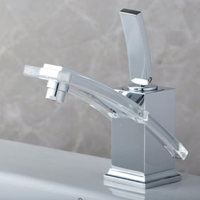 Single Handle Chrome Centerset Bathroom Sink Faucet T0766 - Click Image to Close
